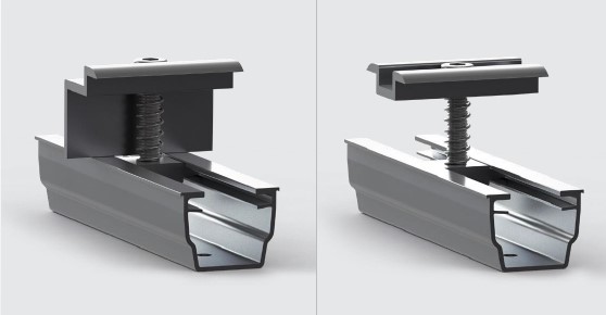 Классическая Алюминиевая Конструкция (Длинная Рейка — Металлочерепица)